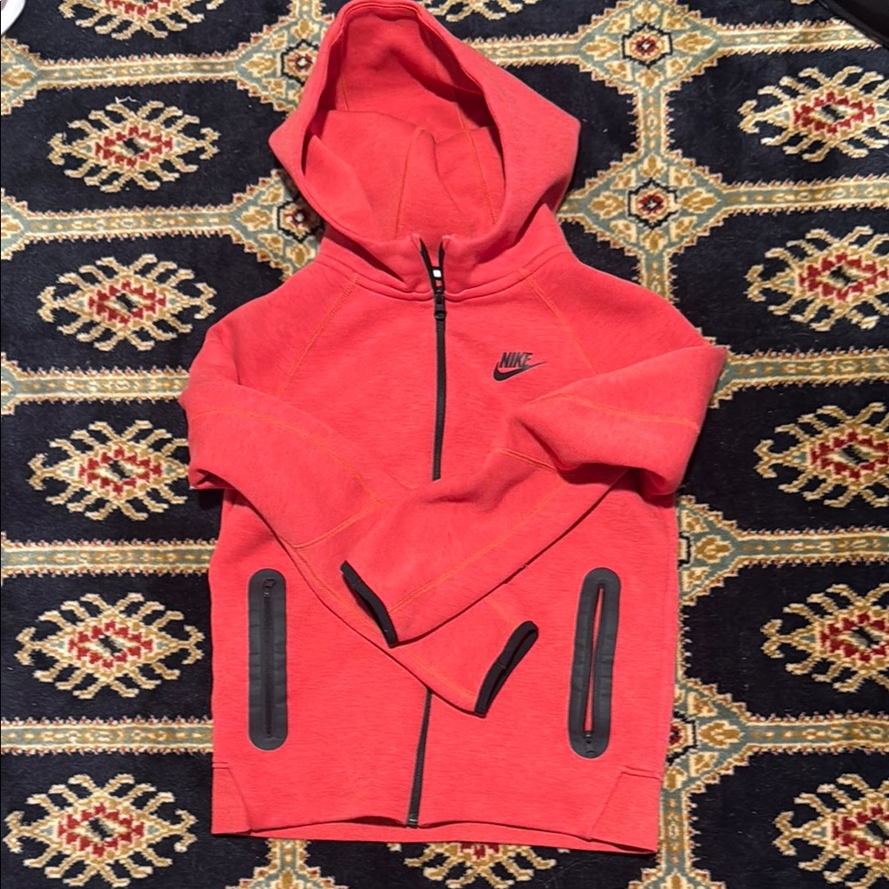 Kids Red Nike Tech Sweatshirt